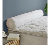 DODO - Traversin Extra Volume Ferme 160 cm - Percale 100% Coton - Garnissage Synthétique Polyester Fibre Creuse Siliconée - Soutien Ferme - Lavable en Machine à 40°C