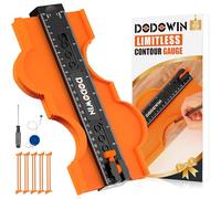 DODOWIN Jauge de Contour à Connexion Illimitée 25 cm, Copieur de Forme | Profil Extensible pour Formes Irrégulières, Grands Contours, Parquet, Carrelage, Bricolage, Idée Cadeau Homme, Cadeaux Papa