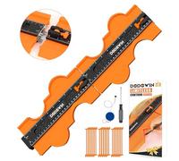 DODOWIN Jauge de Contour à Connexion Illimitée 50 cm, Copieur de Forme | Profil Extensible pour Formes Irrégulières, Grands Contours, Parquet, Carrelage, Bricolage, Idée Cadeau Homme, Cadeaux Papa