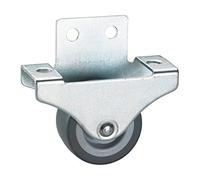 DÖNER + HELMER 791334 Roulette fixe spécial parquet, 38 x 18 mm, pneumatique en TPE Gris Multicolore