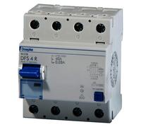 Doepke 09134911. Tension d'entrée : 150 - 250 V, courant nominal : 40 A. Type de disjoncteur : Residual-current device, Type : A-type, Pouvoir de coupure : 10000 A. Largeur : 72 mm, profondeur : 75 mm