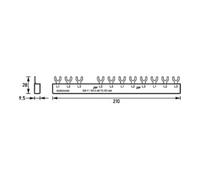 DOEPKE DOEPKE Rail de phase EV-S G 3/N.8.120 3 pôles 12 TE 63 A Quantité:1