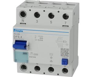 DOEPKE FI-Schutzsch.40A DFS4A040-4/0,03-A Typ A 4-polig 30mA 230/400V DFS4-040-4/0,03-A (09134901)