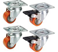 dörner + helmer 450035 Roulette pivotante pour charge lourde Diamètre de la roue: 35 mm Capacité de charge (max.): 100 kg 4 pc(s)