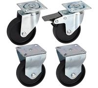 Dörner + Helmer Möbelrollen Set Classic Roulette pivotante avec/sans frein Roulette fixe