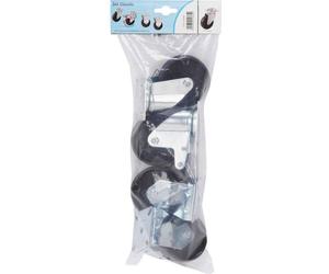 Dörner + Helmer Möbelrollen Set Classic Roulette pivotante avec/sans frein Roulette fixe