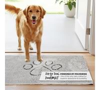 Dog Gone Smart Dirty Dog Paillasson en Microfibre pour Chien - Tapis boueux pour Chiens - Tapis Super Absorbant pour Garder Les Pattes et Les sols Propres - Lavable en Machine avec Dos antidérapant |