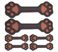 Dog Paw Magnet Garment Fasteners Adjustable Waist Clip Pack 6PCS