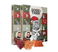 Dogs'n Tiger Guido Maria Kretschmer Calendrier de l'Avent 2025 pour chats - Collations naturelles et de qualité supérieure à 85 % de viande derrière chaque porte, sans sucre ni céréales