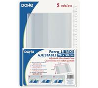 DOHE 91430 Pack de 5 couvertures de protection de livres et cahiers