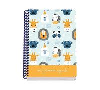 Dohe - Agenda Enfant Jardin d'Enfants - Mon Premier Agenda, 0 à 3 ans, Taille A5 (15x21 cm), Atemporal (Convient pour n'importe quelle année), 240 Pages, Matériel Scolaire