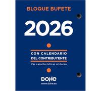 Dohe - Bloc de Bureau 2026 - Calendrier de Bureau Professionnel, Langue Espagnole, Format Jour par Page, 12 Mois de Janvier à Décembre, Taille 8,5x11 cm, Fournitures de Bureau