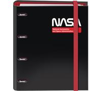 Dohe - Classeur à 4 anneaux avec recharge de 100 feuilles - Format A4, fermeture avec élastique, 4 intercalaires de couleurs, enveloppe porte-documents, papier 90 g/m², compresseur, matériel scolaire