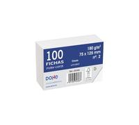 DOHE - Fiches cartonnées offset blanches de 180 g, unies - nº 4 - 125 x 200 mm