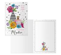 DOHE Lot de 6 cartes de vœux pour la fête des mères avec enveloppe en papier, dimensions 11,5 x 17 cm, cartes de remerciement - Nature morte