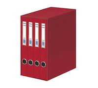 DOHE - Module Oficolor 4 classeurs format feuillet rouge