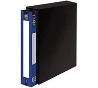 DOHE - Porte-vues 80 pochettes PP (80 mic) Noir Dos personnalisable - Boîte incluse