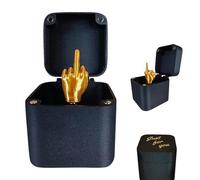 Doigt d'Honneur Dans une Boîte Cadeau Surprise - Pop-up Amusant pour Doigt du Milieu - Décoration Surprenante (1 Pièce)