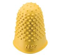 Doigtiers caoutchouc 18 mm n° 2 jaune - Sachet de 12