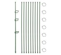 DOITOOL 10 Ensembles Tuteur pour Plantes Grimpantes Vert en Plastique | Maintient les Tiges Droites, Usage Jardin et Intérieur, pour Plantes D’intérieur ou Grimpantes