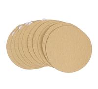 DOITOOL 10 Pièces Disques de Ponçage Autocollants Jaunes 150mm Grain 80 | Anti Colmatage, Pose Facile et Résistance à L’usure, pour Métal, Murs et Polissage