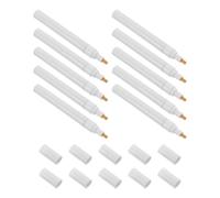 DOITOOL 10 Pièces Marqueur Permanent Acrylique Vide Rechargeable en Aluminium Pointe Fine Plate pour Dessin et Graffiti en Extérieur, pour Artistes et Professionnels