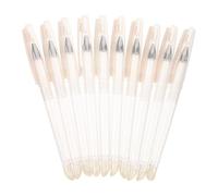 DOITOOL 10 Pièces Tubes de Stylo Gel Vides Transparents en Plastique avec Embouts Effaçables Lot pour Accessoires Scolaires et Bureau