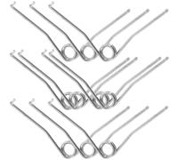 DOITOOL 10 Ressorts de Remplacement pour Sécateur en Acier Inoxydable Argenté, Ressorts en V Portables Compatibles Plupart des Sécateurs, Lot de 10 Pièces