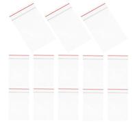 DOITOOL 100 Pièces Sachets Transparents Zippés en Plastique 4x6cm, Refermables Forte Étanchéité, pour Boutiques et Usines, Rangement Sécurisé pour Perles et Chocolat