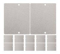 DOITOOL 12 Pièces Feuille Isolante en Mica Ignifuge et Légère pour Micro-ondes, Accessoire Argenté Compatible Appareils Cuisine, Protection Thermique