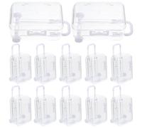 DOITOOL 12 Pièces Mini Valise Boîte Présent Transparente en Ps Blanc pour | Boîte Souvenir Mariage, Design Valise Adorable, Usage Polyvalent, Décoration de Fête, Blanc