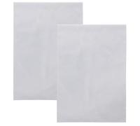 DOITOOL 2 Pcs Drapeaux de Jardin Blancs à Personnaliser, Tissu Lisse et Fer, Décoration Extérieure pour Jardin et Terrasse, sans Fils