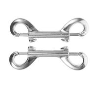 DOITOOL 2 Pièces Mousqueton Double en Alliage de Zinc Crochet à Ressort Haute Tension, Boucle pour Collier et Laisse de Chien, pour Sports de Plongée