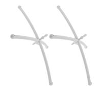 DOITOOL 2 Pièces Support Mobile Croix pour Berceau Bébé, Bras Réglable | Plastique Blanc, Installation Facile et Maintien Stable, pour Nacelle Portable et Lit Bébé