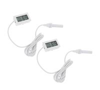 DOITOOL 2 Pièces Thermomètre Hygromètre Digital avec Sonde Écran Lcd Celsius Température et Humidité Intérieur pour Serre Incubateur et Aquarium Modèle 12