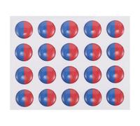 DOITOOL 20 Pièces Autocollants pour Robinet Chaud Froid en Pvc, Cuisine | Marquage Eau Chaude et Froide, Surface Lisse, Retrait sans Résidu, pour Éviers et Formes Variées
