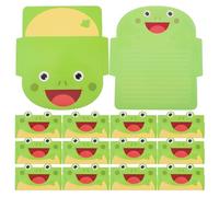 DOITOOL 20 Pièces Cartes de Remerciement Animaux Vertes en Papier Format Portable Motif Grenouille Adorable pour Mariages et Showers Usage Polyvalent