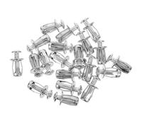 DOITOOL 20 Pièces Cheville pour Cloison Creuse en Acier Galvanisé, | Ancrage pour Portes Creuses, Usage Polyvalent, Métal Argenté, Fixation en Cavité, Format Compact