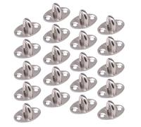 DOITOOL 20 Pièces Crochet à Anneau Fixe en Acier Inoxydable, Usage Maison | Résistant au Vieillissement, Support Plafond, Gain de Place, Haute Température, Argenté, Style Simple