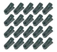 DOITOOL 20 Pièces Pince à Bougie de Noël Verte en Plastique pour Branches