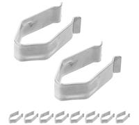 DOITOOL 20 Pièces Ressort de Pince à Linge, Clip à Ressort Suspendre pour Cintres, Acier Galvanisé Argenté, Installation Facile, Prise Ferme, Design Réglable, pour Cintres et Jupes, Usage