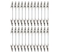 DOITOOL 25 Pièces Pince Mémo Double Tête en Métal, Clip Compact | Prise Sûre, Format Portable, Style Minimaliste, Usage Bureau et Meetings, Résistance à Déformation