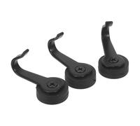 DOITOOL 3 Pièces Crochet Magnétique pour Réfrigérateur, Crochet Aimanté Multifonction Noir en Fer et Aimant, Pratique et Peu Encombrant Cuisine et Four