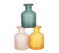 DOITOOL 3 Pièces Flacon Diffuseur à Bâtonnets en Verre, Diffuseur D’huiles Essentielles Rechargeable 130 ML/4,5 Oz, Cylindrique, sans Flamme, Décoratif, pour Chambre et Maison, pour