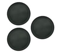 DOITOOL 3 Pièces Plateau Rond en Plastique, Base Verte | Plastique et Liège, Drainage pour Pots Percés, Protège les Surfaces, Usage Terrasse et Intérieur