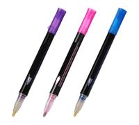 DOITOOL 3 Pièces Stylo Double Ligne Coloré pour Dessin et Surlignage | Usage Polyvalent, pour Doodling et Marquage, Plastique, Écriture Fluide, Effet Contour Métallique Couleur Aléatoire