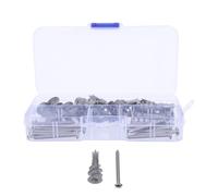 DOITOOL 30 Ensembles Vis de Fixation en Alliage de Zinc Argenté pour Plaques de Plâtre, Cheville Nylon Auto-perceuse M13x32, pour Rénovation Maison et Fixation Rapide sur Brique ou Béton