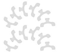 DOITOOL 35 Pièces Pinces à Reliure en Plastique Transparent, Supports de Pages Légers et Polyvalents pour Organiser Fournitures Scolaires et Bureau la Maison