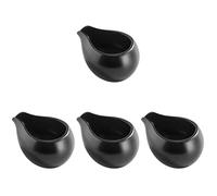DOITOOL 4 Pichets À Lait En Porcelaine Pichet À Lait 9.50 X 20.00 X 5.00 cm Avec Poignée Confortable Pour Crème Sauce Sirop Chaud Café Restaurant Et Cuisine