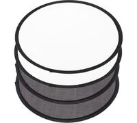 DOITOOL 4 Pièces Éventail Rond Pliable Portable, Léger | Plastique et Tissu, Format Compact, Usage Danse, Facile à Ranger, Décoration de Mariage